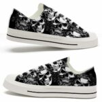 LTS-U-Hobb-DHH-Skl-220124NA10 @ Skull Dark Head Horro-Skull Dark Scary Heads Low Top Shoes