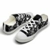 LTS-U-Hobb-DHH-Skl-220124NA10 @ Skull Dark Head Horro-Skull Dark Scary Heads Low Top Shoes