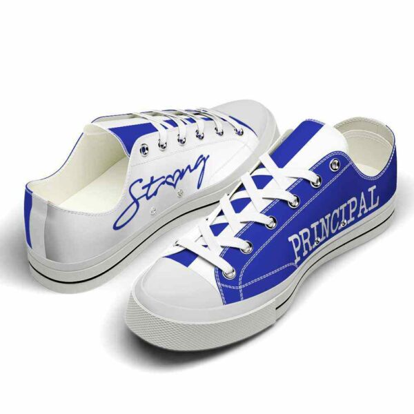 LTS-U-Job-SRB-T8-220124NA10 @ Principal Strong Royal Blu-Principal Strong Royal Blue White Low Top Shoes