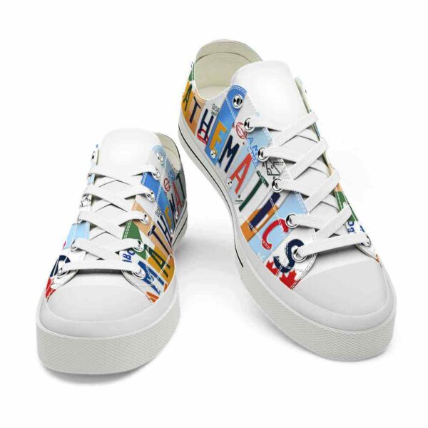 LTS-U-Job-LP-T5-220124NA11 @ Mathematics License Plat-Math Teacher License Plate Low Top Shoes