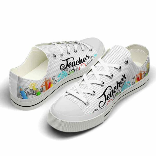 LTS-U-Job-PS-Tcer-220124NA10 @ Teacher Pencil Sketc-Teacher Pencil Sketch Low Top Shoes