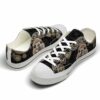 LTS-U-Ani-PM-Lama-220124VY10 @ Llama Paisley Mandal-Llama Gold Paisley Low Top Shoes