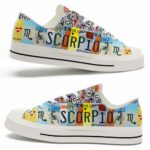 LTS-U-Age-LP-Scp-220124NA10 @ Scorpio License Plat-Scorpio License Plate Low Top Shoes