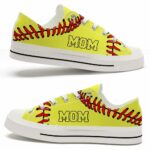 LTS-U-Hobb-MY-Sbal-220124NA10 @ Softball Mom Yello-Softball Yellow Ball Low Top Shoes