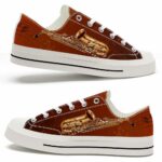 LTS-U-Hobb-MN-Sax-220124VY10 @ Saxophone Music Not-Saxophone Brown Music Notes Low Top Shoes