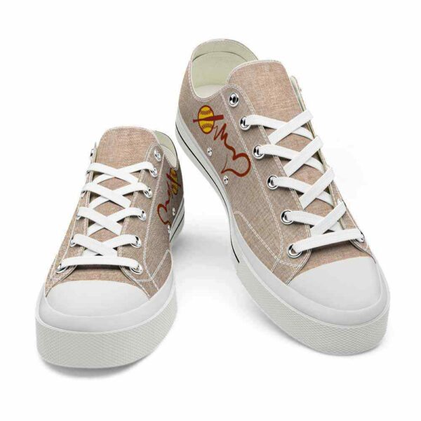 LTS-U-Hobb-HF-Sbal-220124NA10 @ Softball Heartbeat Fabri-Softball Heartbeat Low Top Shoes