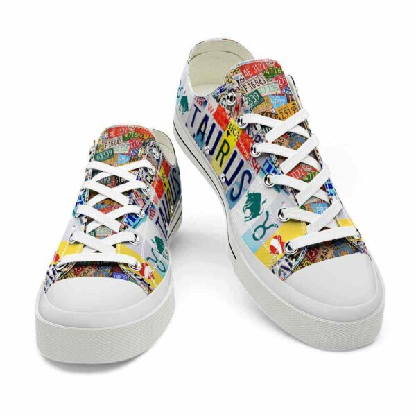 LTS-U-Age-LP-Tau-220124NA10 @ Taurus License Plat-Taurus License Plate Low Top Shoes
