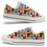 LTS-U-Ani-C-Slth-220124NA10 @ Sloth Colorfu-Sloth Colorful Tropical Low Top Shoes