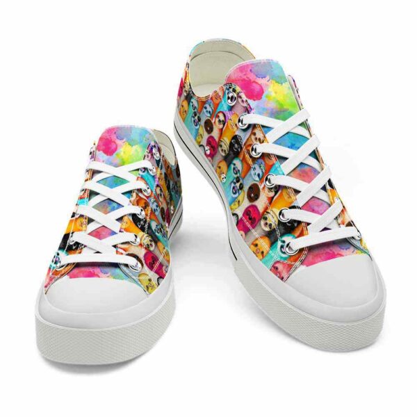 LTS-U-Ani-C-Slth-220124NA10 @ Sloth Colorfu-Sloth Colorful Tropical Low Top Shoes