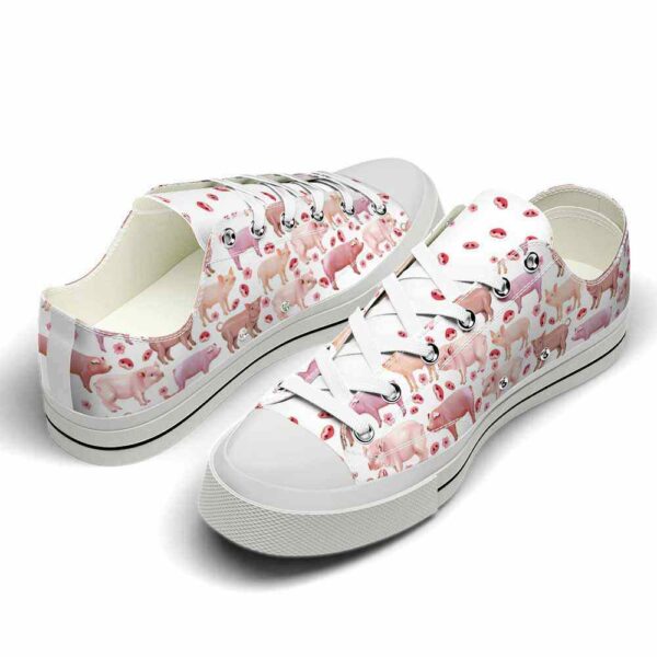LTS-U-Ani-PC-Pig-220124VY10 @ Pig Pattern Collectio-Pig Collection Pattern Low Top Shoes