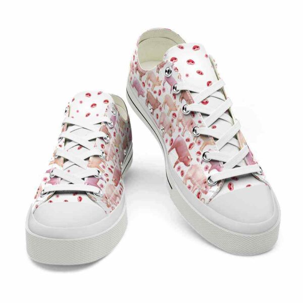 LTS-U-Ani-PC-Pig-220124VY10 @ Pig Pattern Collectio-Pig Collection Pattern Low Top Shoes