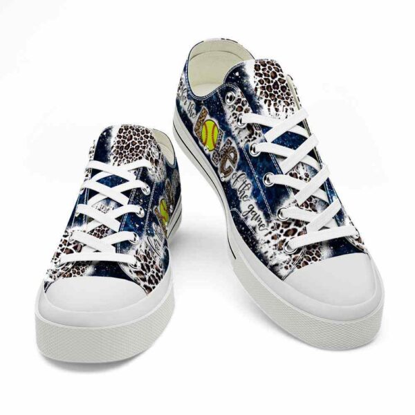 LTS-U-Hobb-LOTG-Sbal-220321NA10 @ Softball Love Of The Gam-Softball Mom Blue Leopard For The Love Of The Game Low Top Shoes