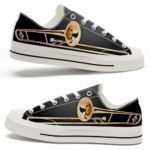 LTS-U-Hobb-ID-Tbne-220124VY10 @ Trombone Instrument Dar-Trombone Gold Instrument Dark Grey Low Top Shoes