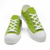LTS-U-Ani-GP-Ttle-220124NA10 @ Turtle Green Patter-Turtle Pattern Green Low Top Shoes