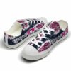 LTS-U-Hobb-LMP-Vlbl-220321NA10 @ Volleyball Leopard Mom Pin-Volleyball Mom Dark Blue Pink Leopard Pattern Low Top Shoes