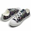 LTS-U-Hobb-RP-Hppi-220124NA10 @ Hippie Rainbow Patter-Hippie Weed Rainbow Pattern Low Top Shoes