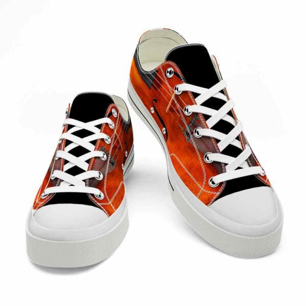 LTS-U-Hobb-WF-Viol-220124NA10 @ Violin Wooden Fac-Violin Instrument Wood Texture Low Top Shoes