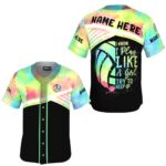JS-U-Hobb-WBL-Vlbl-220322VY10 @ Volleyball Watercolor Ball Line-Volleyball Watercolor Play Like A Girl Custom Name Baseball Jersey