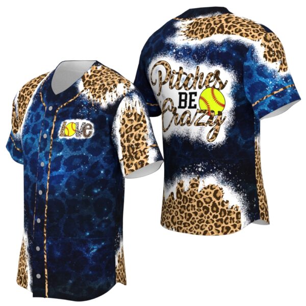 JS-U-Hobb-PBC-Sbal-220322VY10 @ Softball Pitches Be Crazy-Softball Blue Leopard Love Pitches Be Crazy Baseball Jersey