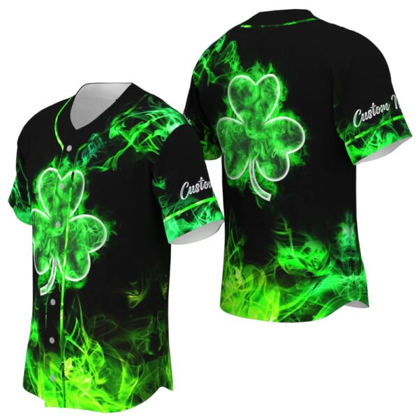 JS-U-Ctry-SF-Irsh-220322VY10 @ Irish Sharmrock Flame-Irish Flame Baseball Jersey
