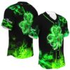 JS-U-Ctry-SF-Irsh-220322VY10 @ Irish Sharmrock Flame-Irish Flame Baseball Jersey