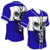 JS-U-Ctry-WABS-Elsa-220322NA10 @ El Salvador White And Blue Skull-El Salvador Skull White Blue Baseball Jersey