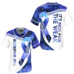 JS-U-Awa-BGW-T1d-220322VY10 @ T1d Blue Galaxy Watercolor-T1D Not For The Weak Baseball Jersey