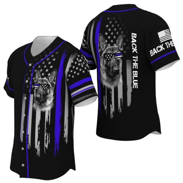 JS-U-Job-BMBT-Plof-220322VY10 @ Police Belgian Malinois Back The Blue-Police Belgian Malinois Back The Blue Usa Flag Baseball Jersey