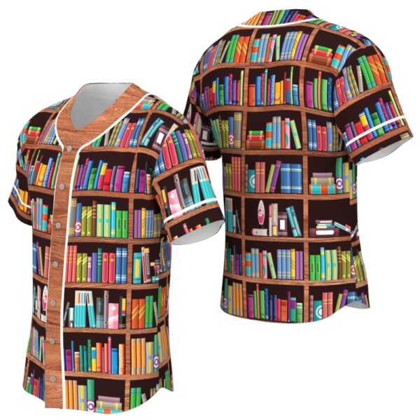 JS-U-Job-LBF-T11-220322VY10 @ Librarian Library Book Full-Librarian Library Book Shelf Full Baseball Jersey