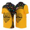 PL-U-Job-CSB-Sbdr-220322NA10 @ Bus Driver Colorful School Bus-School Bus Driver Retro Colorful Hand Pattern Polo Shirt