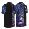 PL-U-Job-GL-Dgrm-220322NA10 @ Dog Groomer Galaxy Love-Dog Groomer Love Purple Galaxy Pattern Polo Shirt