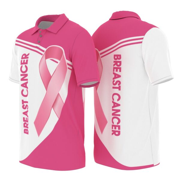 PL-U-Awa-PR-BreCan-220322NA10 @ Breast Cancer Pink Ribbon-Breast Cancer Pink Ribbon Polo Shirt