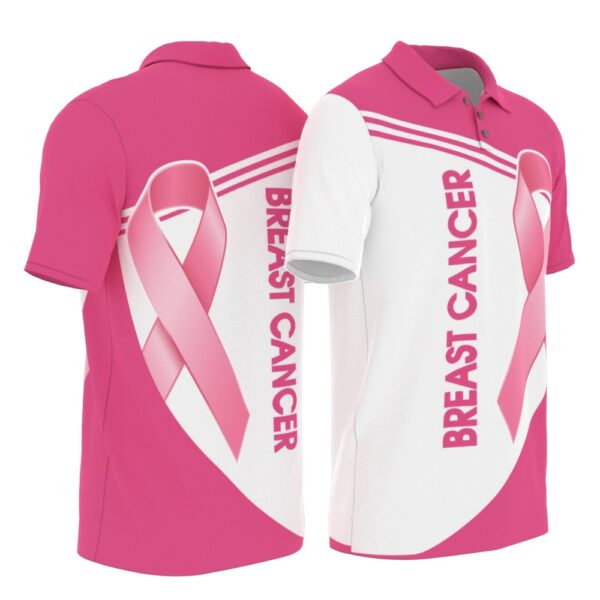 PL-U-Awa-PR-BreCan-220322NA10 @ Breast Cancer Pink Ribbon-Breast Cancer Pink Ribbon Polo Shirt