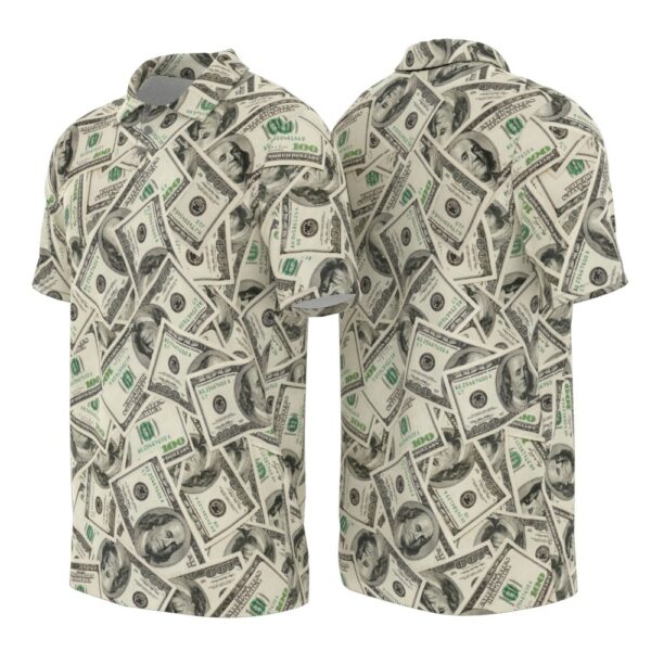 PL-U-Hobb-DP-Mny-220322NA10 @ Money Dollar Pattern-Money Dollar Pattern Polo Shirt
