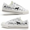 LTS-U-Dog-MPP-RotWei-220509VY10 @ Rottweiler Mama Paw Patter-Rottweiler Paws Pattern Low Top Shoes