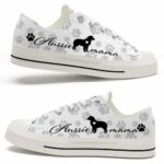 LTS-U-Dog-MPP-Auss-220509VY10 @ Aussie Mama Paw Patter-Aussie Paws Pattern Low Top Shoes