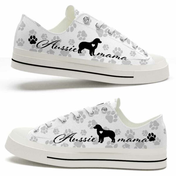 LTS-U-Dog-MPP-Auss-220509VY10 @ Aussie Mama Paw Patter-Aussie Paws Pattern Low Top Shoes