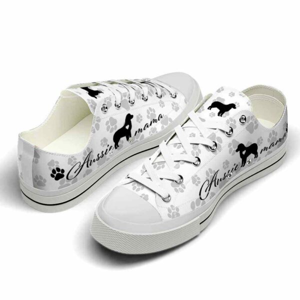 LTS-U-Dog-MPP-Auss-220509VY10 @ Aussie Mama Paw Patter-Aussie Paws Pattern Low Top Shoes