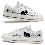 LTS-U-Dog-MPP-Hava-220509VY10 @ Havanese Mama Paw Patter-Havanese Paws Pattern Low Top Shoes