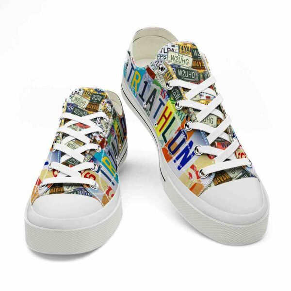 LTS-U-Hobb-LP-Trth-220509VY10 @ Triathlon License Plat-Triathlon License Plate Low Top Shoes