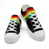 LTS-U-Ctry-BFH-Afri-220509VY10 @ Africa Black Flag Handcuf-Africa Juneteenth Flag Low Top Shoes