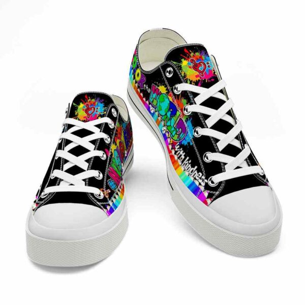 LTS-U-Job-CTW-Mtcer-220509VY10 @ Music Teacher Colorful The Worl-Music Teacher Color The World With Kindness Low Top Shoes