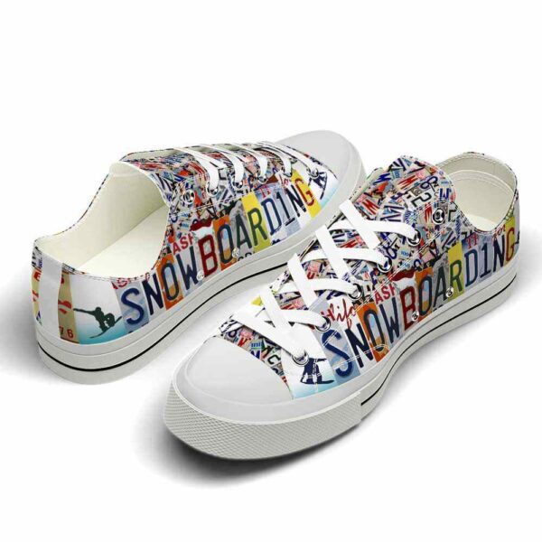 LTS-U-Hobb-LP-Snow-220509VY10 @ Snow Boarding License Plat-Snow Boarding License Plate Low Top Shoes