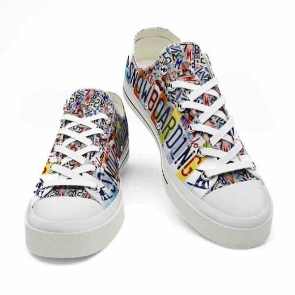 LTS-U-Hobb-LP-Snow-220509VY10 @ Snow Boarding License Plat-Snow Boarding License Plate Low Top Shoes