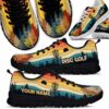 SS-U-Hobb-RDT-Dgof-220531VY10 @ Disc Golf Retro Dawn Thro-Disc Golf Retro Custom Name Sneakers Shoes