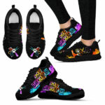 SS-U-Job-WaterColorLove-Dgrm-0-Dog Groomer Watercolor Love Sneakers Shoes