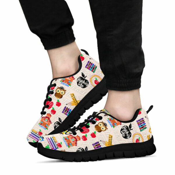 SS-U-Job-LovePattern-Tcer-0-Teacher Love Pattern Sneakers Shoes