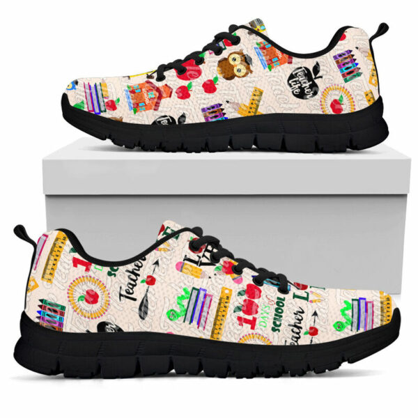 SS-U-Job-LovePattern-Tcer-0-Teacher Love Pattern Sneakers Shoes