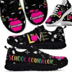 SS-U-Job-Vy1LoveColoSchoCoun-Csl-0-School Counselor Apple Love Sneakers Shoes
