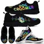 SS-U-Job-LoveGlxy-Dgrm-0-Dog Groomer Heart Heartbeat Sneakers Shoes